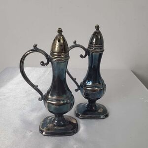 Vintage Silver Plated Salt and Pepper Shakers